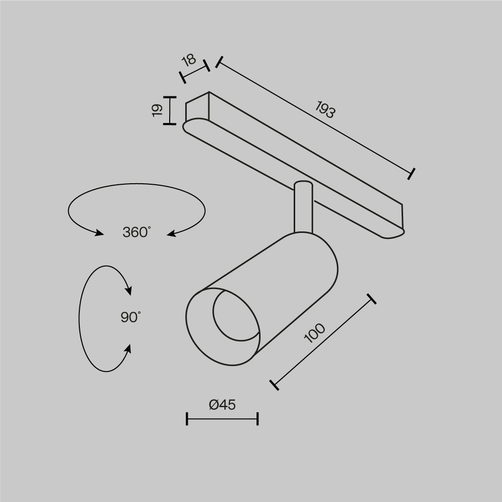 Трековый светильник Technical TR032-2-5W4K-M-BW — изображение 8
