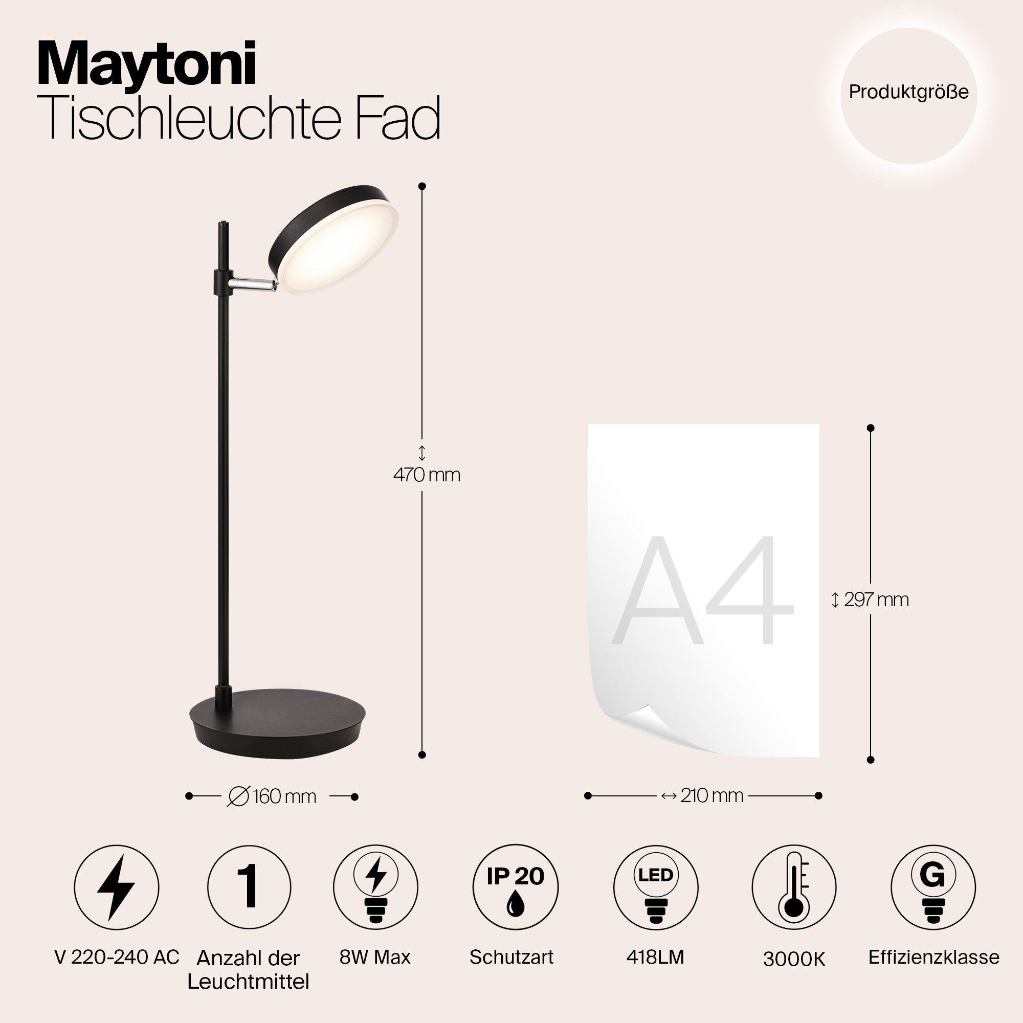 Настольный светильник Maytoni MOD070TL-L8B3K — изображение 6