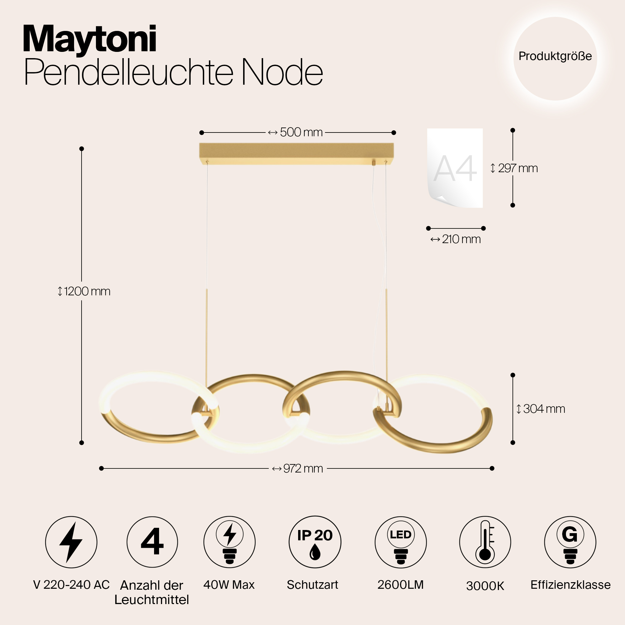 Подвесной светильник Maytoni MOD165PL-L40G3K — изображение 7