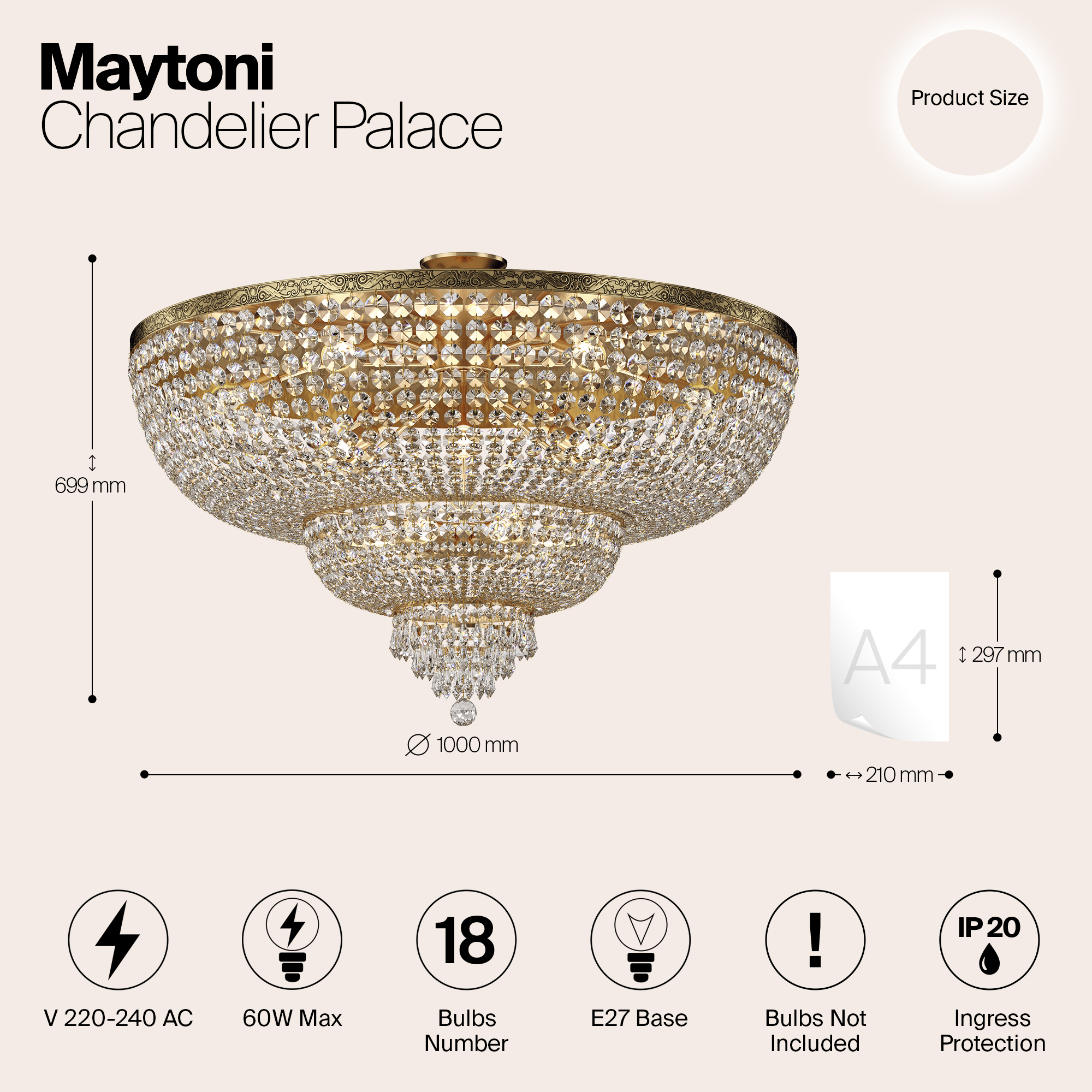 Люстра Maytoni DIA890-CL-18-G — изображение 7