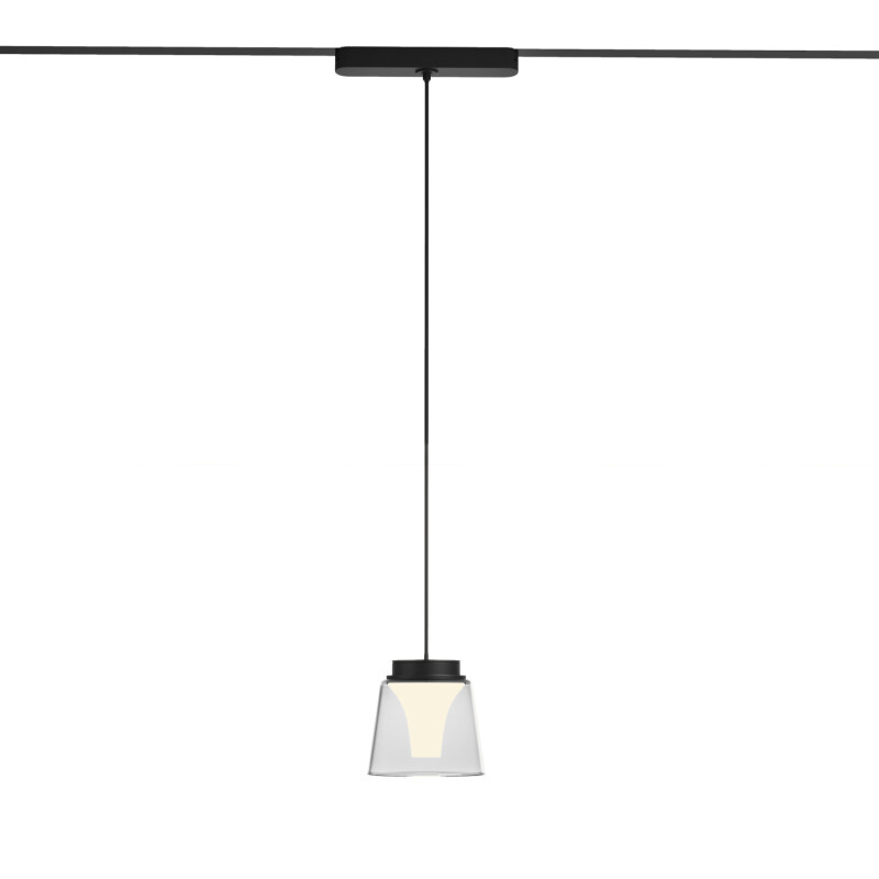 DK5317-BK Светильник для трека Air, серия Hang 3000 со светодиодом, ?90*86mm, 48V DC, 4W, RA?95, 120°, 3000K, IP20, черный, алюминий, стекло, акрил — изображение 3