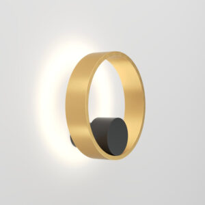 DK5060-BK+SG Бра ORBIT, IP20, 3000К, LED, 10 Вт, черный + сатинированное золото, алюминий