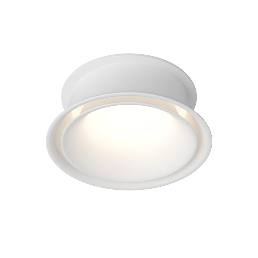 DK2403-WH Встраиваемый светильник влагозащ., IP 44, 15 Вт, GU10, белый, алюминий