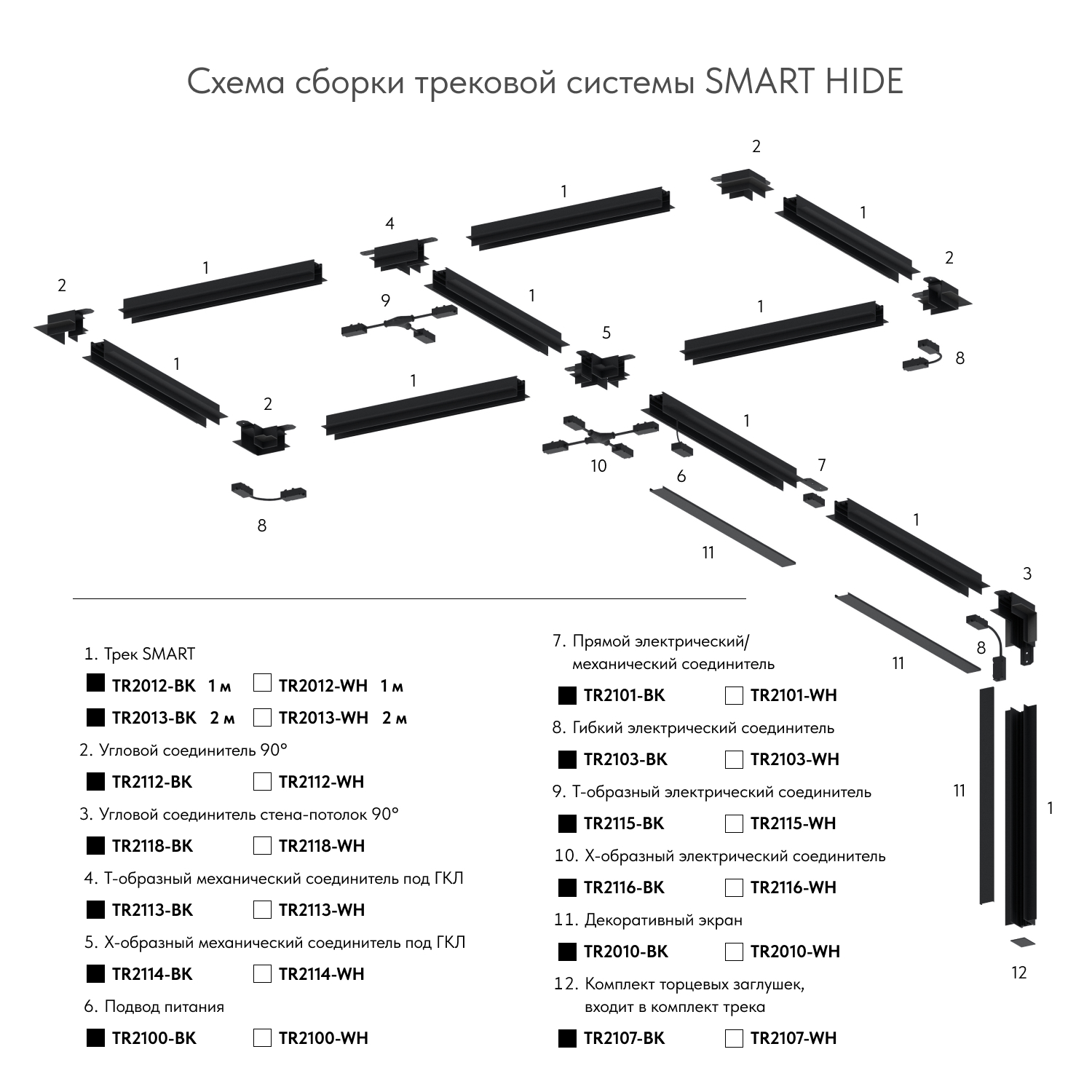 TR2103-WH Гибкий коннектор SMART белый — изображение 3