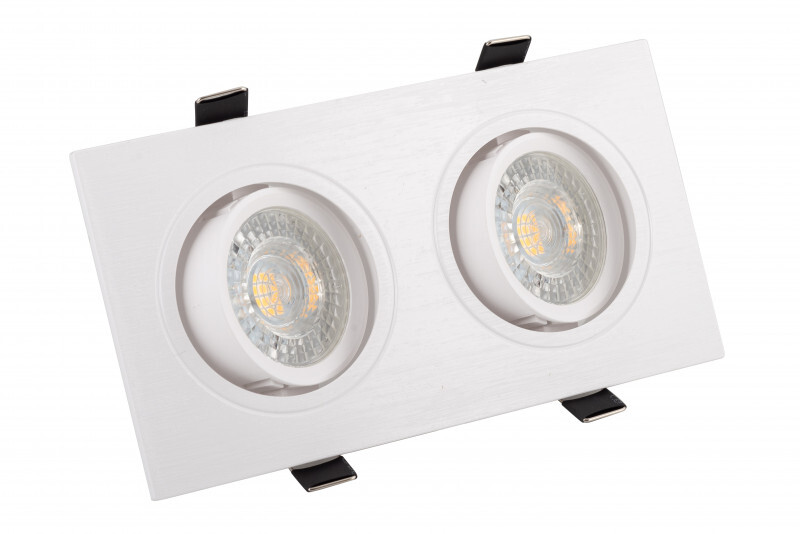 DK3022-WH Встраиваемый светильник, IP 20, 10 Вт, GU5.3, LED, белый, пластик