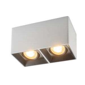 DK3035-WB Светильник накладной IP 20, 10 Вт, GU5.3, LED, белый/черный, пластик