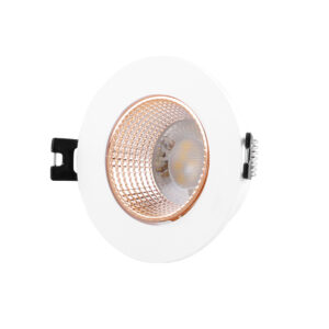 DK3061-WBR Встраиваемый светильник, IP 20, 10 Вт, GU5.3, LED, белый/бронзовый, пластик