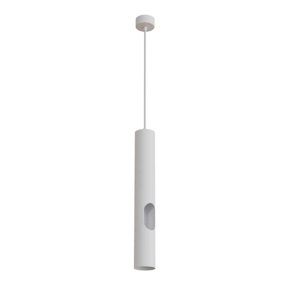 DK4045-WH Подвесной светильник, с декоративным вырезом, IP 20, до 15 Вт, LED, GU10, белый, алюминий